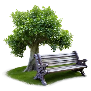 Small Tree With Bench PNG 38 PNG
