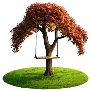 Small Tree With Swing PNG 06132024 PNG