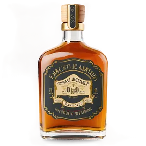 Small Whiskey Bottle PNG 6
