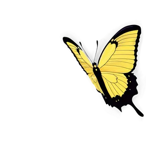 Small Yellow Butterfly PNG Ojt32 PNG