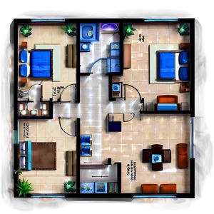 Smart Home Floor Plan PNG 79 PNG