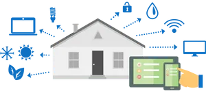 Smart Home Technology Concept PNG image