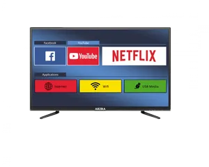 Smart T V Displaying Streaming Apps PNG image