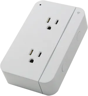 Smart Wi Fi Dual Outlet Plug PNG
