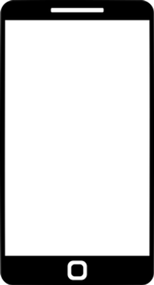 Smartphone Black Screen PNG image