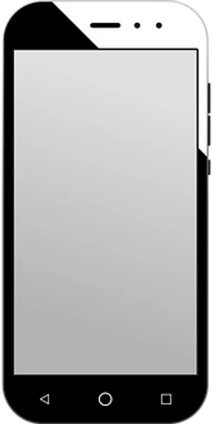 Smartphone Blank Screen Vector PNG image