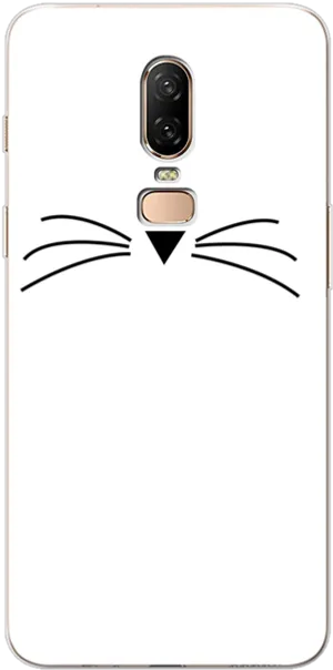 Smartphone Cat Face Design PNG