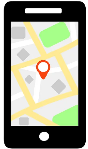 Smartphone G P S Location Map PNG image