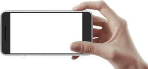 Smartphone Heldin Hand Horizontal PNG image
