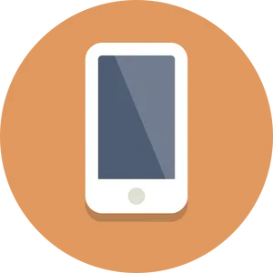 Smartphone Icon Flat Design PNG image