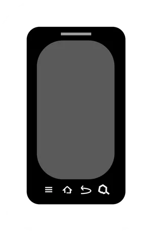Smartphone Icon Simple Design PNG image