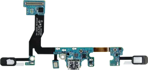 Smartphone Internal Circuit Boardwith Connectors PNG image