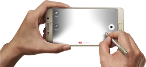 Smartphone Live Streaming Setup PNG image