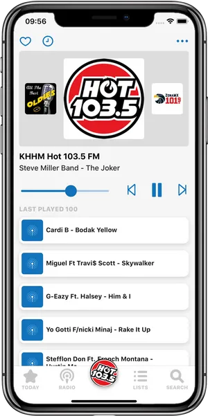 Smartphone Music Player App Interface PNG image