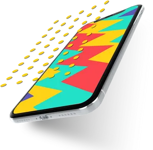 Smartphone Receiving Coins Illustration PNG