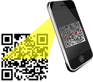 Smartphone Scanning Q R Code PNG image