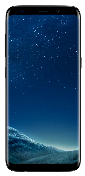 Smartphone Starry Night Screen PNG