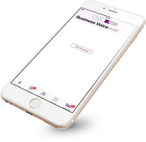 Smartphone Voicemail Interface PNG image