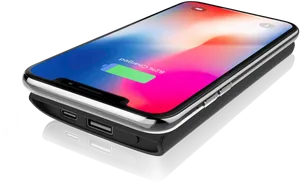 Smartphone Wireless Chargingon Pad PNG image