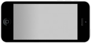 Smartphone With White Screen PNG