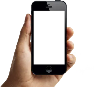 Smartphonein Hand Demonstration PNG image