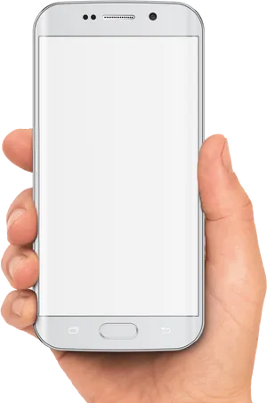 Smartphonein Hand Display PNG image