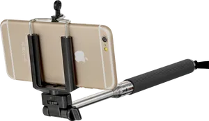 Smartphoneon Selfie Stick PNG image