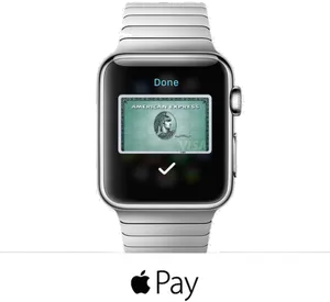 Smartwatch Apple Pay Transaction Completed PNG