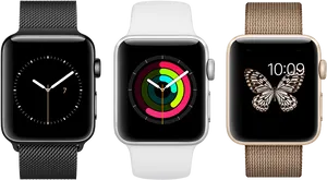 Smartwatch Display Variety PNG image