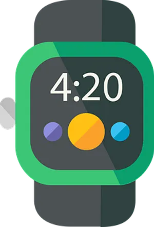 Smartwatch Display420 Time PNG image