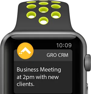 Smartwatch Reminder Display PNG