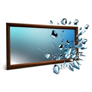 Smashed Mirror Design Png 24 PNG image