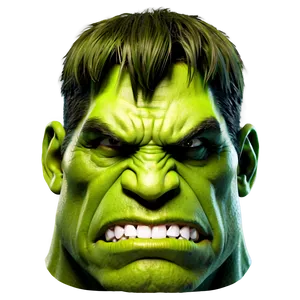 Smashing Hulk Face Png Glv34 PNG image