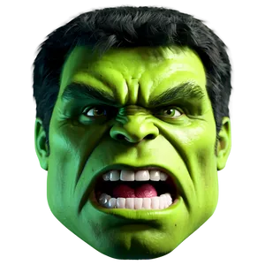 Smashing Hulk Face Png Mls43 PNG image