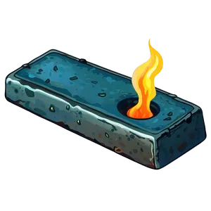 Smelted Iron Ingot PNG Vuu