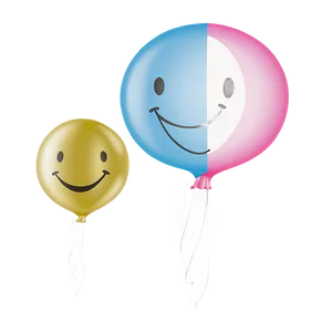 Smiley Balloon Art Png 1 PNG image