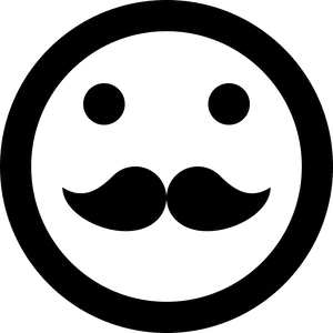 Smiley Facewith Mustache Icon
