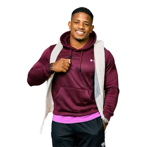 Smiling Athletein Casual Wear PNG