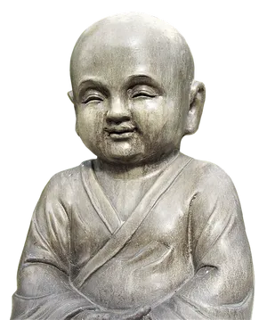 Smiling Baby Buddha Statue PNG image
