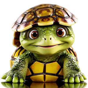 Smiling Baby Turtle PNG Isw