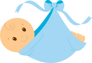 Smiling Babyin Blue Bundle PNG