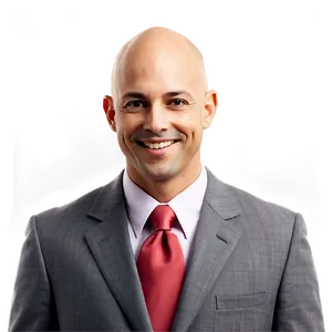 Smiling Bald Person PNG 75