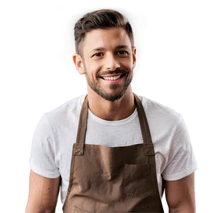 Smiling Barista Portrait Png Hqn PNG image