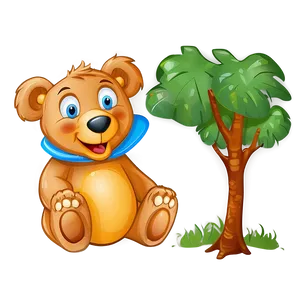 Smiling Bear Cartoon Png Tok74 PNG image