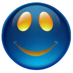 Smiling Blue Emoji Png 45 PNG image