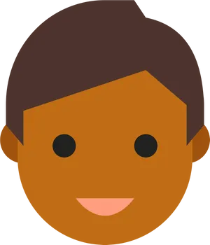 Smiling Brown Haired Avatar PNG image