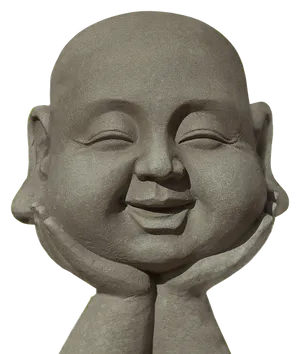 Smiling Buddha Statue Sculpture PNG image