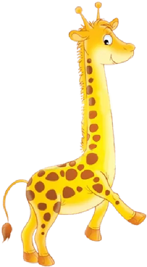 Smiling Cartoon Giraffe