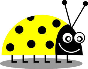 Smiling Cartoon Ladybug
