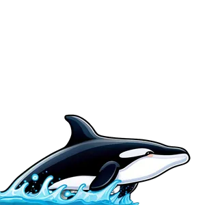Smiling Cartoon Orca Whale PNG Uia60 PNG